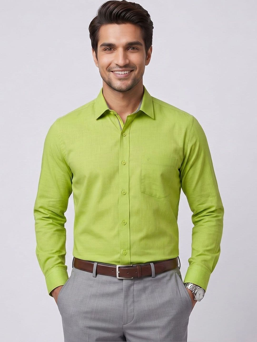 Ramraj Men Comfort Slim Fit Formal Shirt - view 1