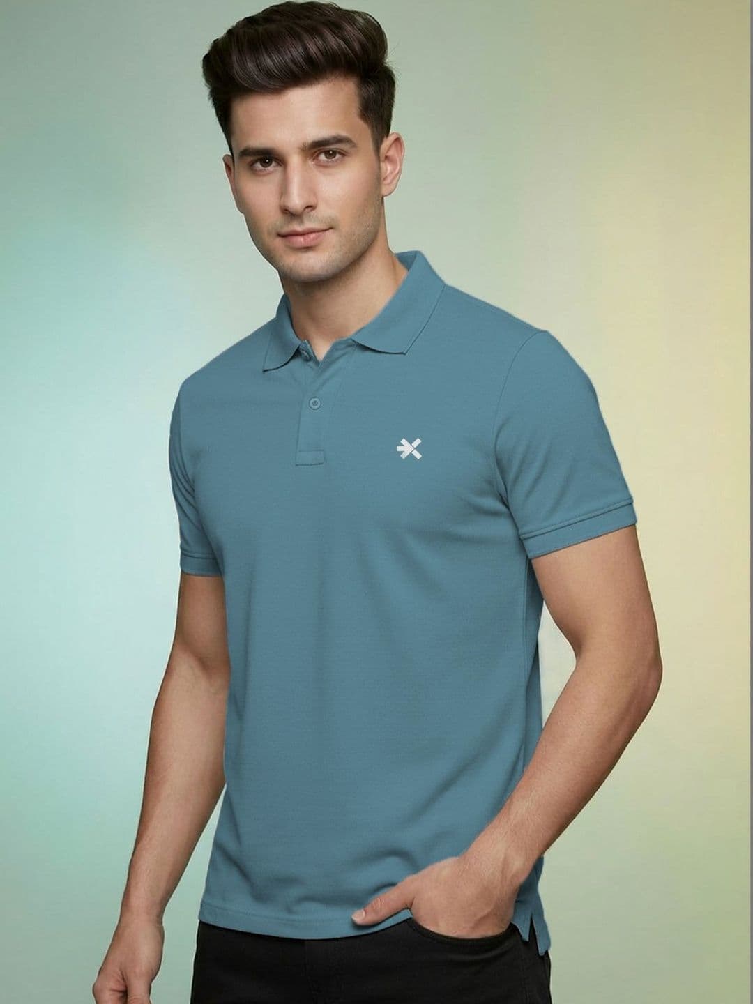 HRX by Hrithik Roshan Men Brand Logo Polo Collar T-shirt - view 1