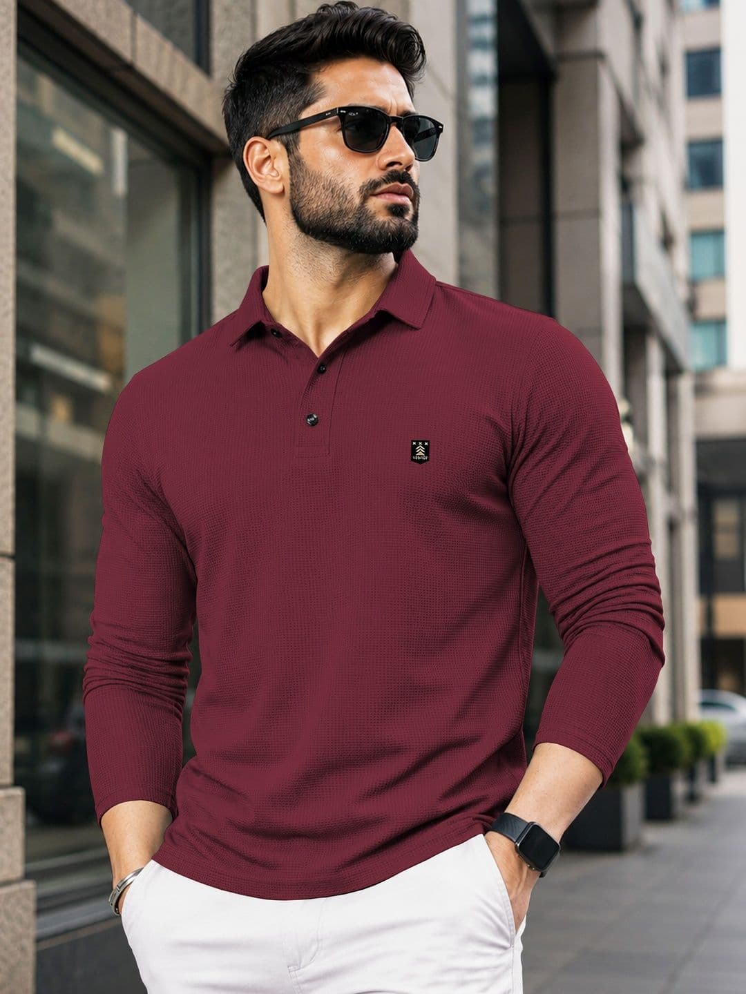 VeBNoR Men Polo Collar T-shirt - view 1