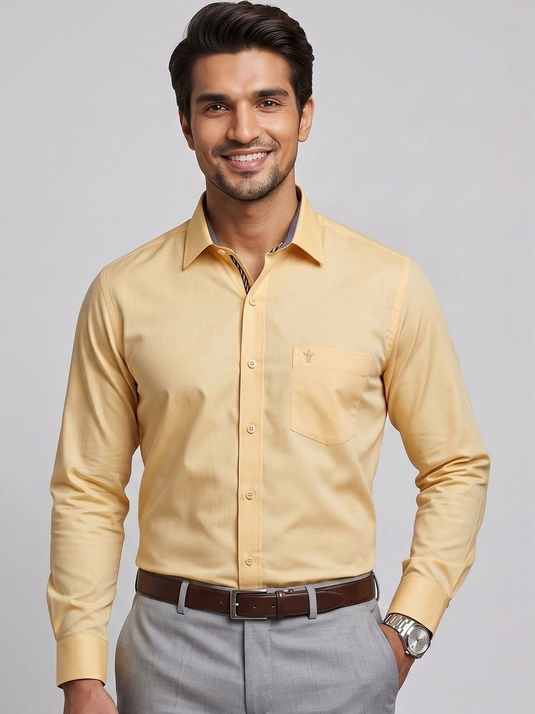Ramraj Men Comfort Slim Fit Formal Shirt - view 1