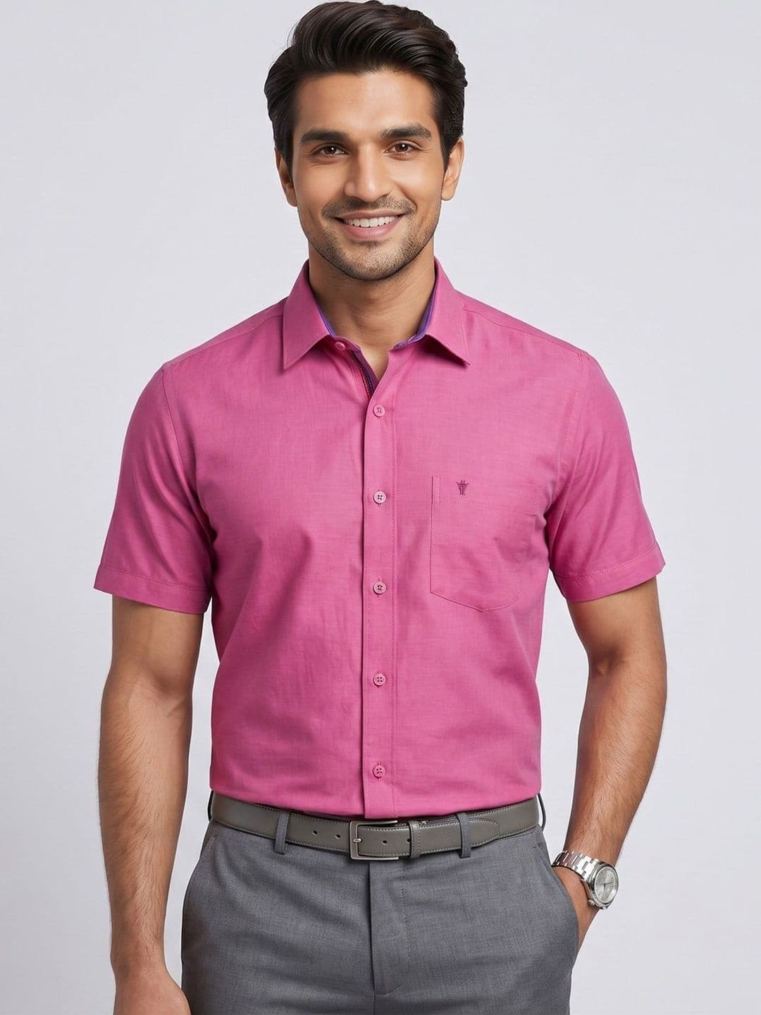 Ramraj Men Comfort Slim Fit Casual Shirt - view 1