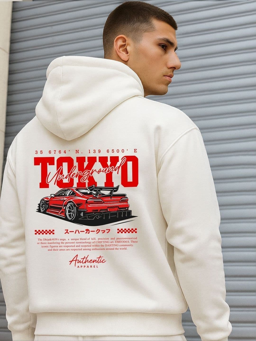 JUMPCUTS Men Printed Hooded Sweatshirt - view 1