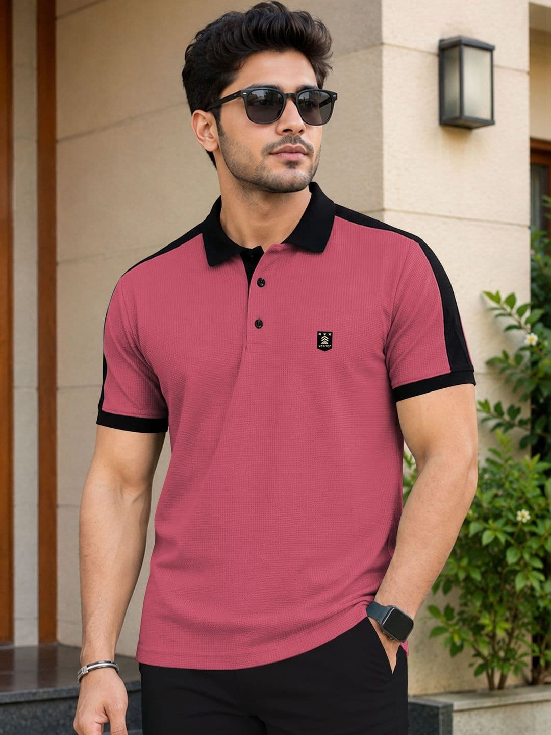 VeBNoR Men Polo Collar T-shirt - view 1