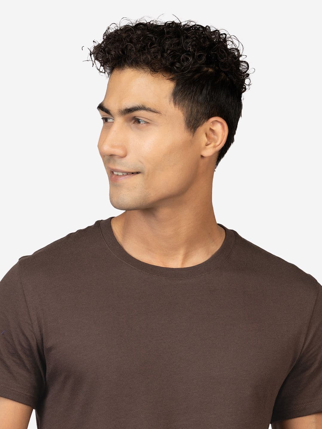 Decathlon Domyos - Men Brown 100 Sportee Softness Gym T-Shirt - view 1