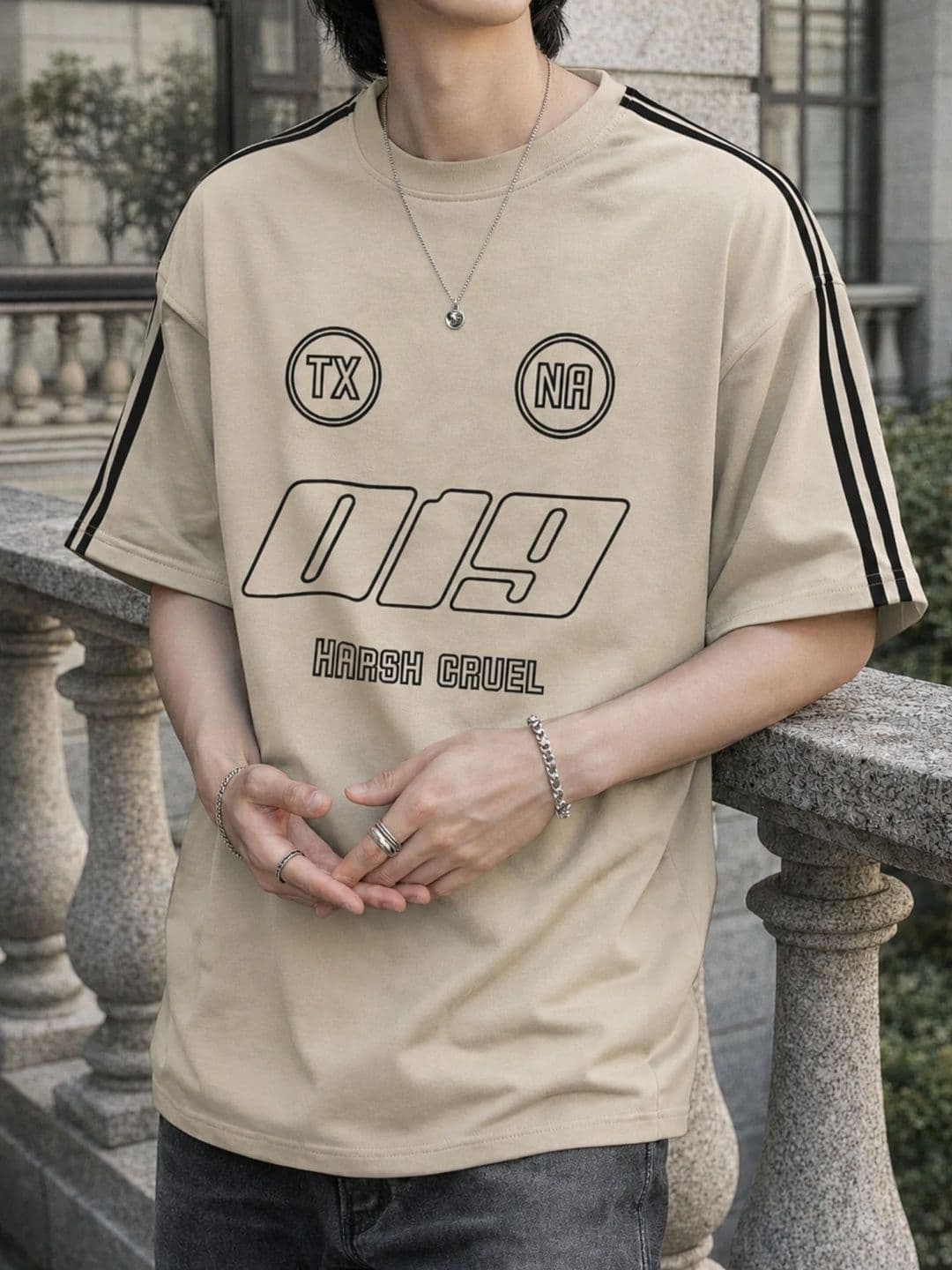 JUMPCUTS Men Typography Printed T-shirt - view 1