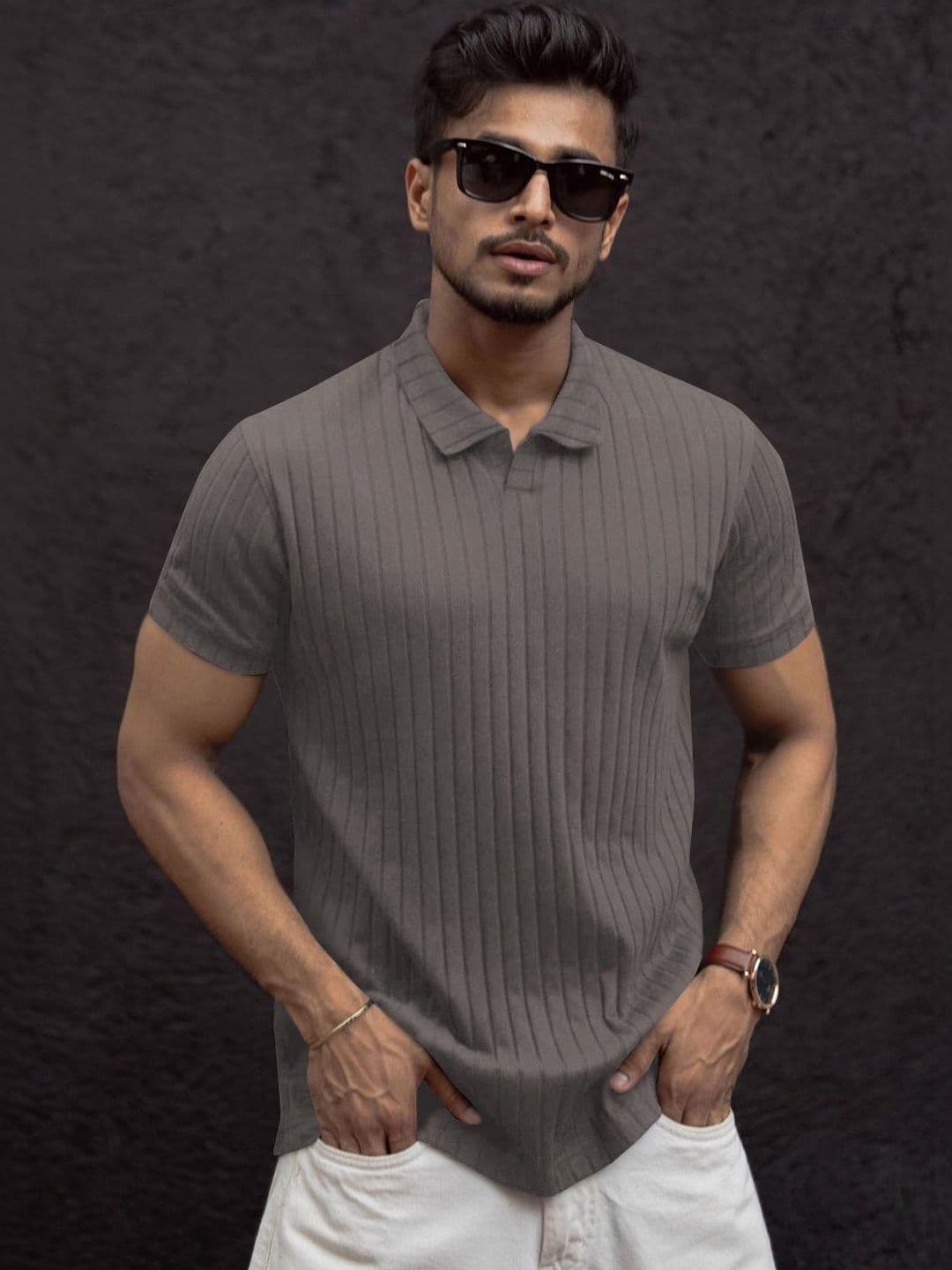 HERE&NOW Men Polo Collar T-shirt - view 1