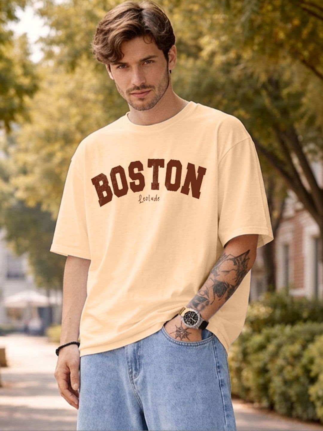 JUST ROAR Men Typography Printed T-shirt - view 1