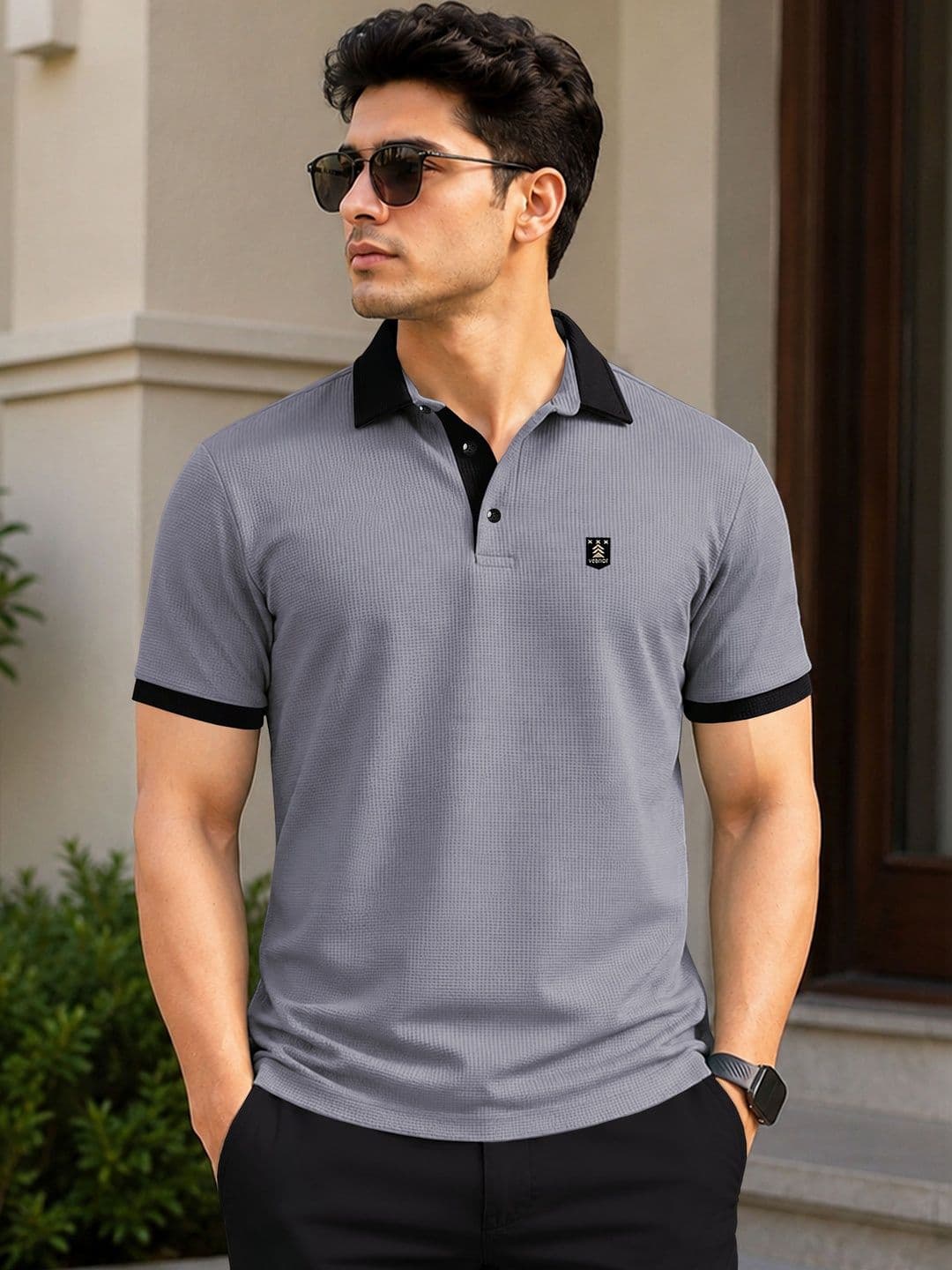 VeBNoR Polo Collar Short Sleeves T-shirt - view 1