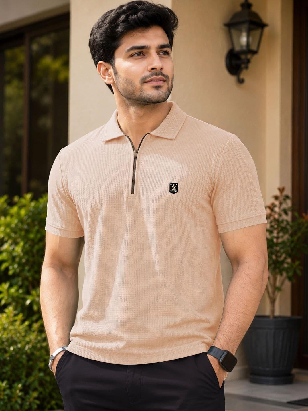VeBNoR Men Polo Collar T-shirt - view 1