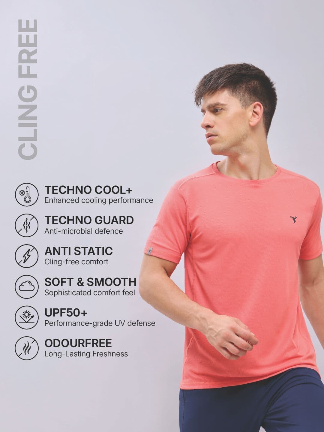 Technosport Antimicrobial T-shirt - view 1