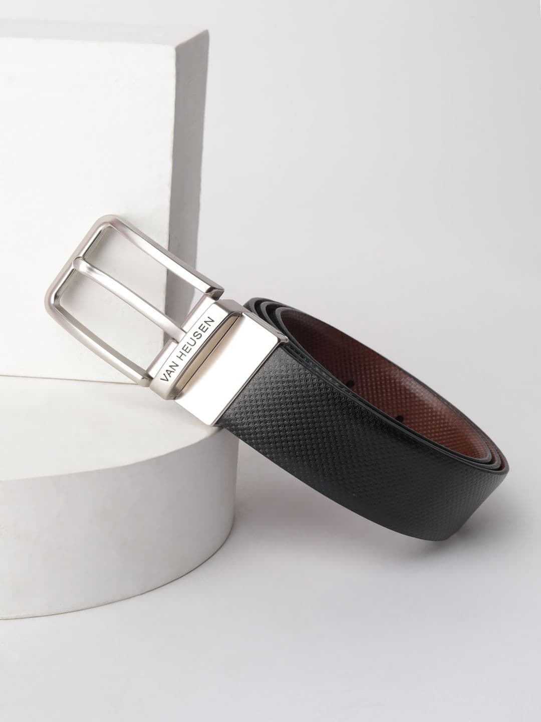 Van Heusen Men Textured Leather Reversible Formal Belt - view 1
