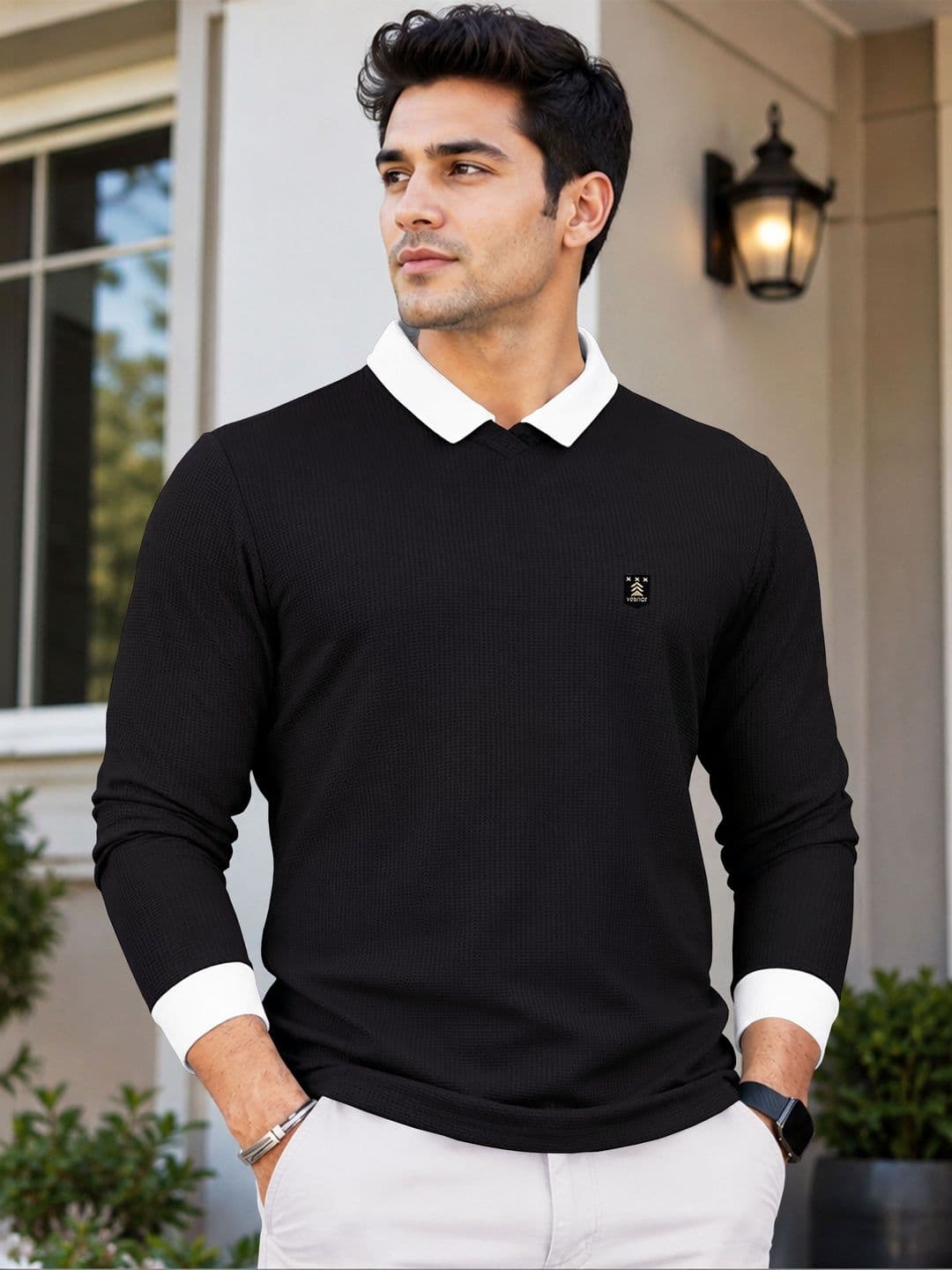 VeBNoR Men Polo Collar T-shirt - view 1