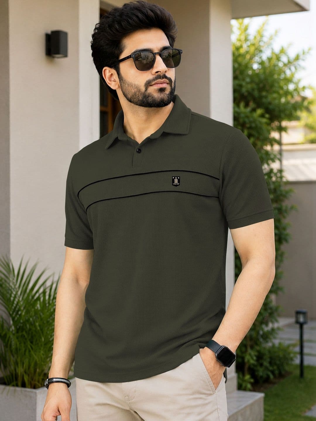 VeBNoR Men Polo Collar T-shirt - view 1