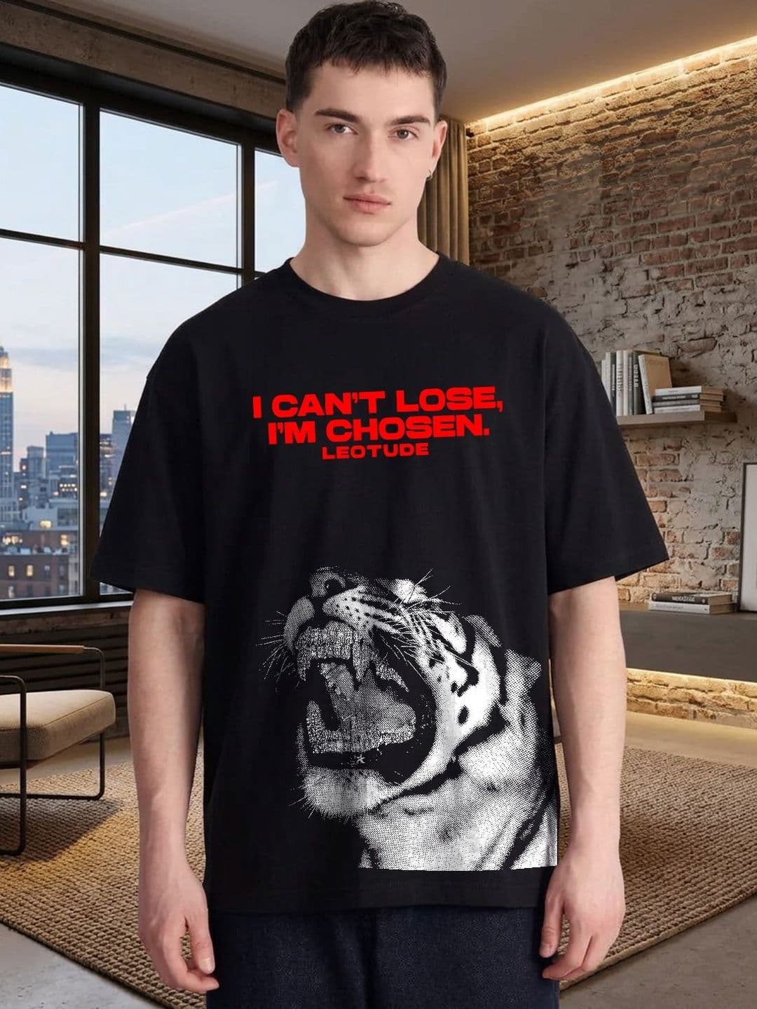 JUST ROAR Men Printed T-shirt - view 1
