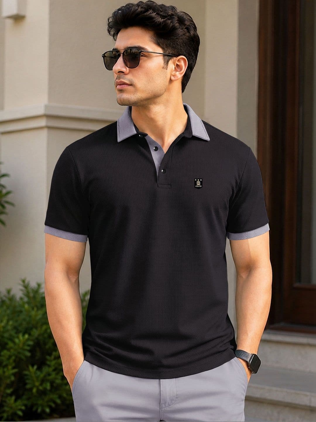 VeBNoR Polo Collar Short Sleeves T-shirt - view 1