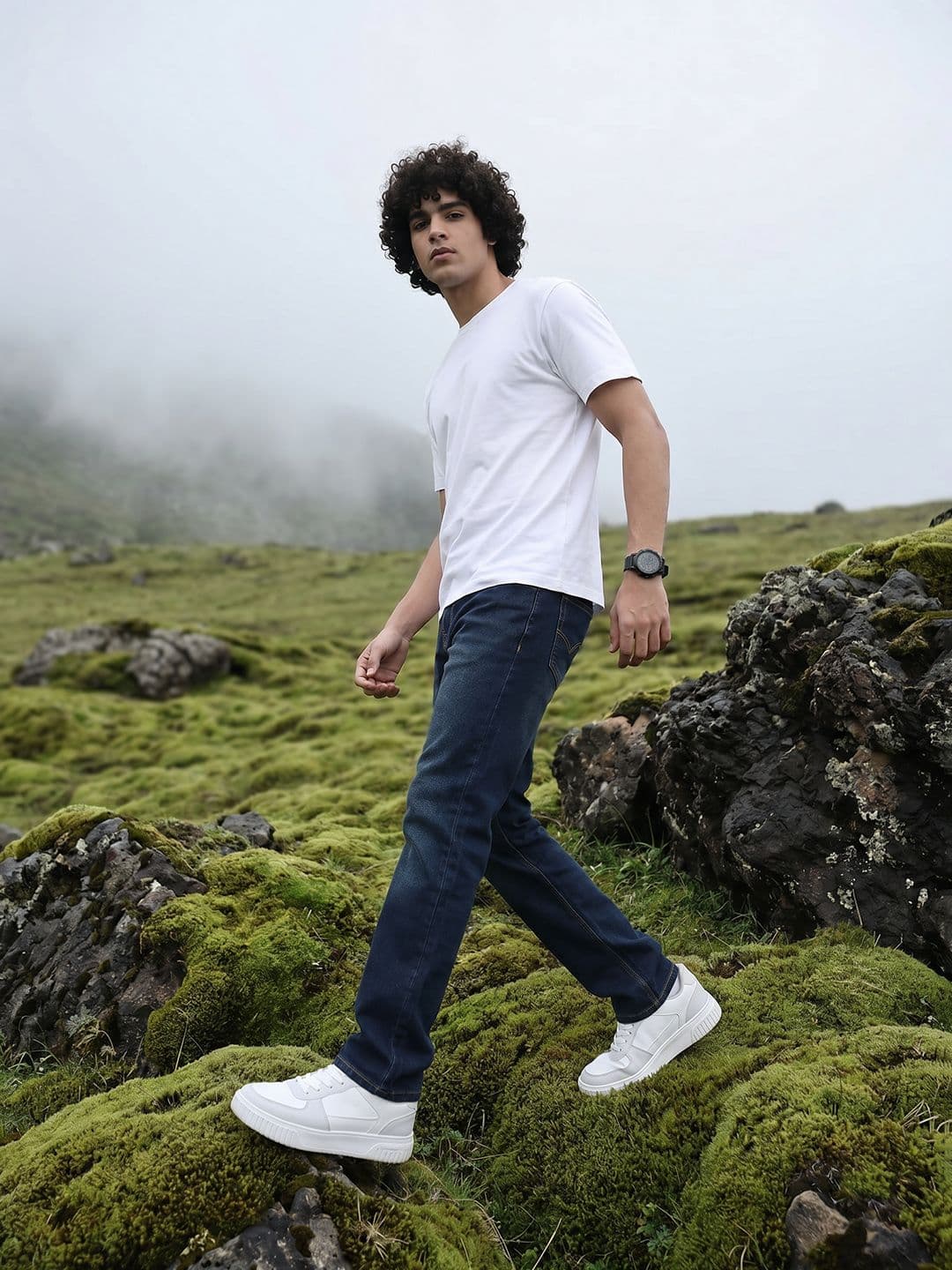 The Roadster Life Co. Men Dark Shade Stretchable Jeans - view 1