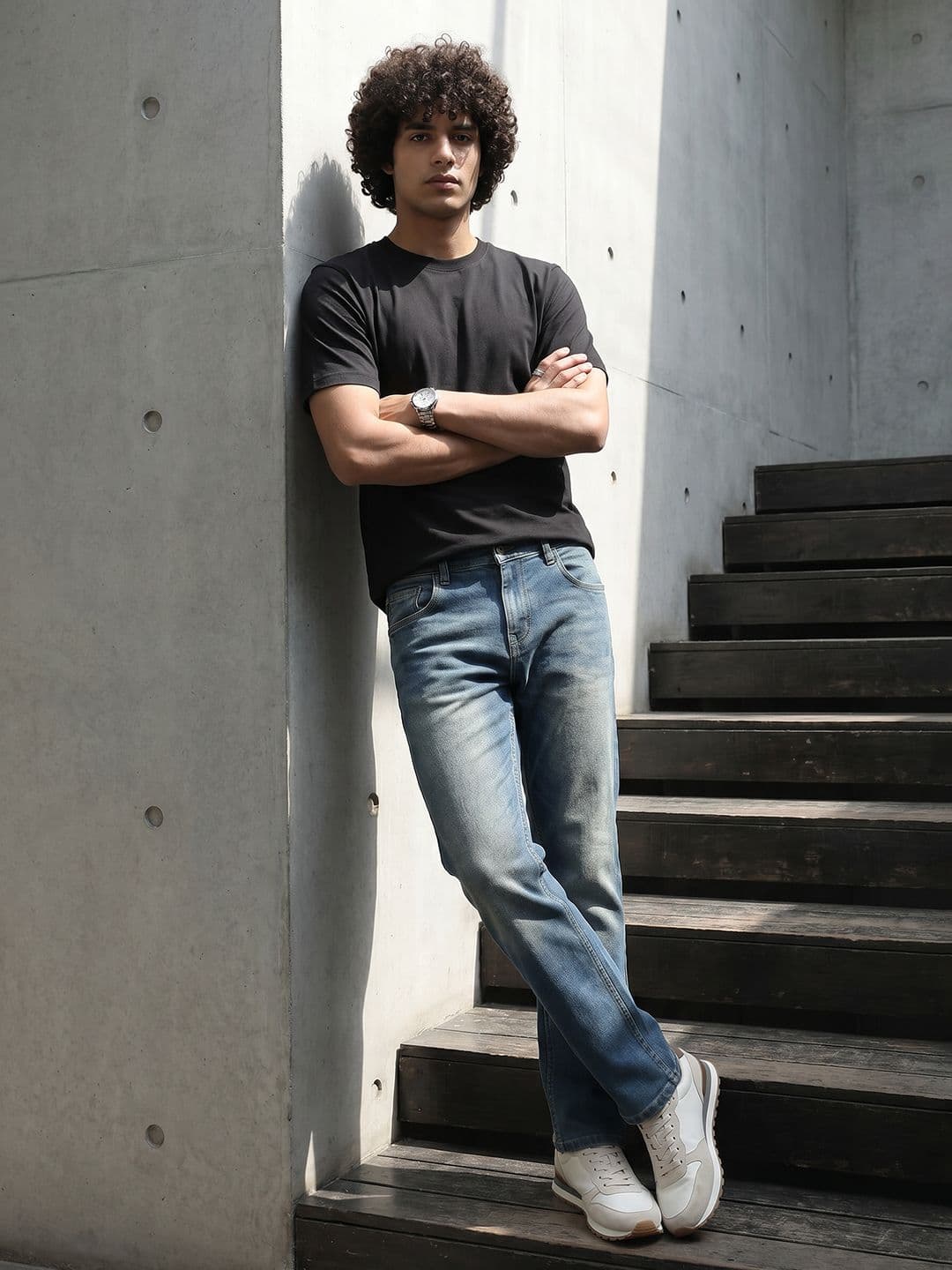 The Roadster Life Co. Men Medium Shade Stretchable Jeans - view 1