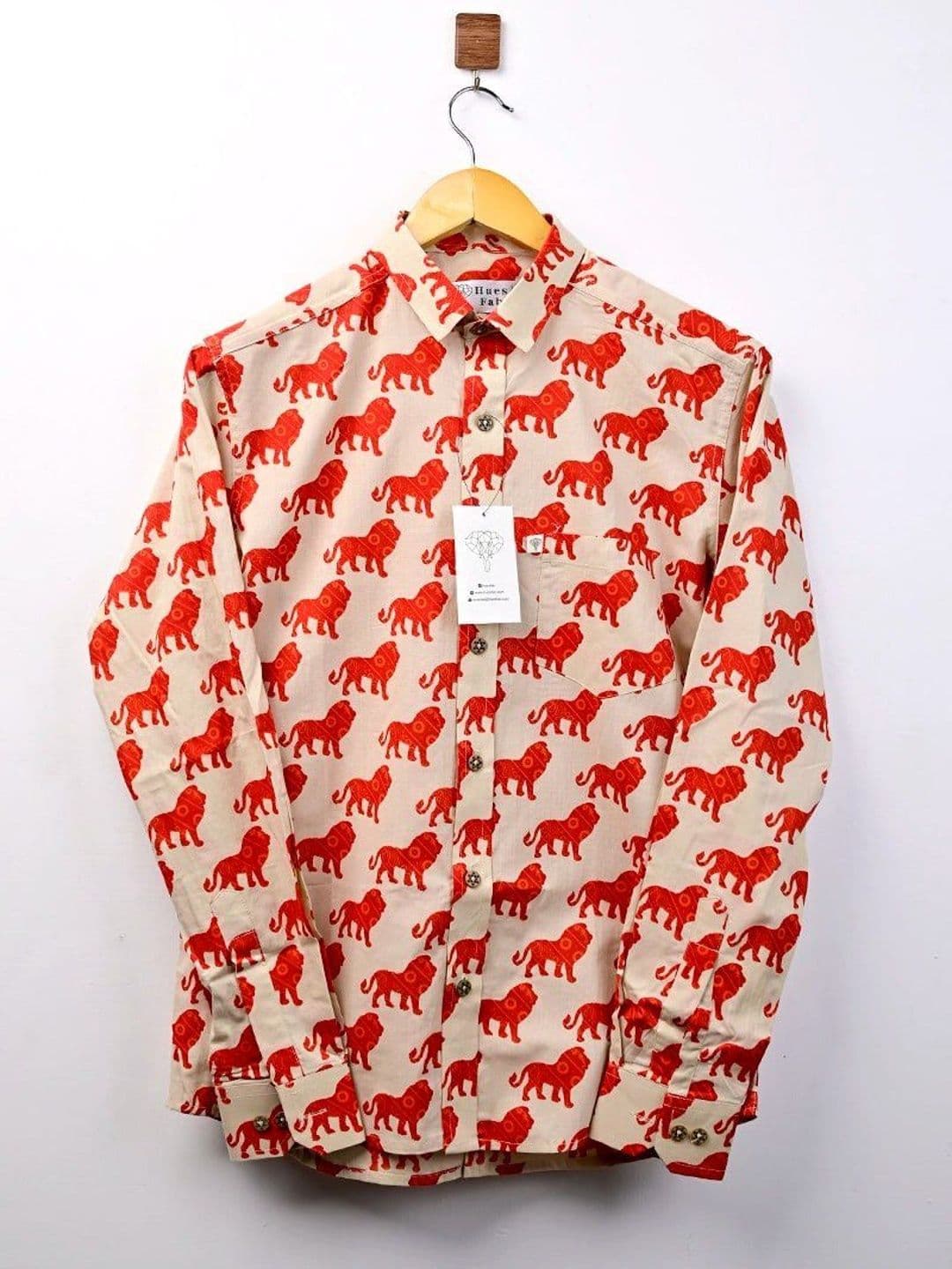 Hues Fab Men Slim Fit Animal Printed Casual Shirt - view 1
