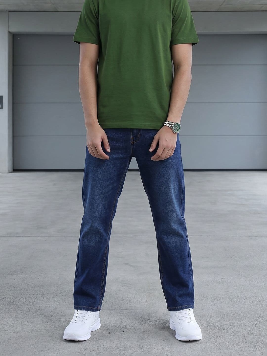 The Roadster Life Co. Men Dark Shade Stretchable Jeans - view 1