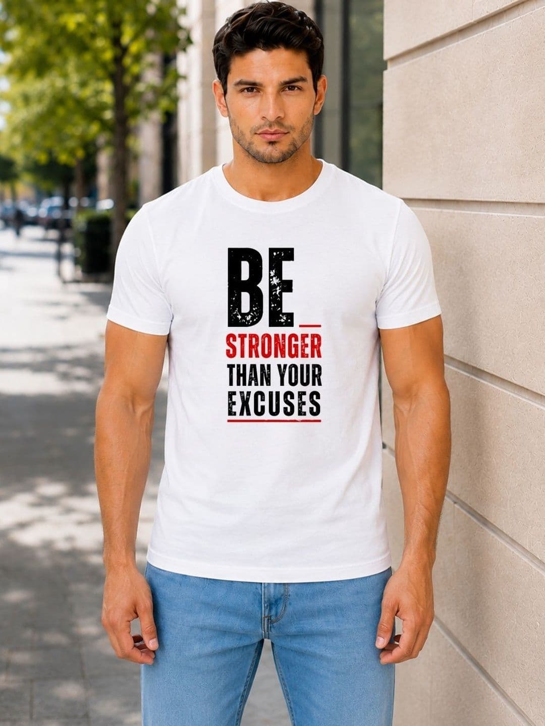 BARRIOS Men Typography Printed T-shirt - view 1