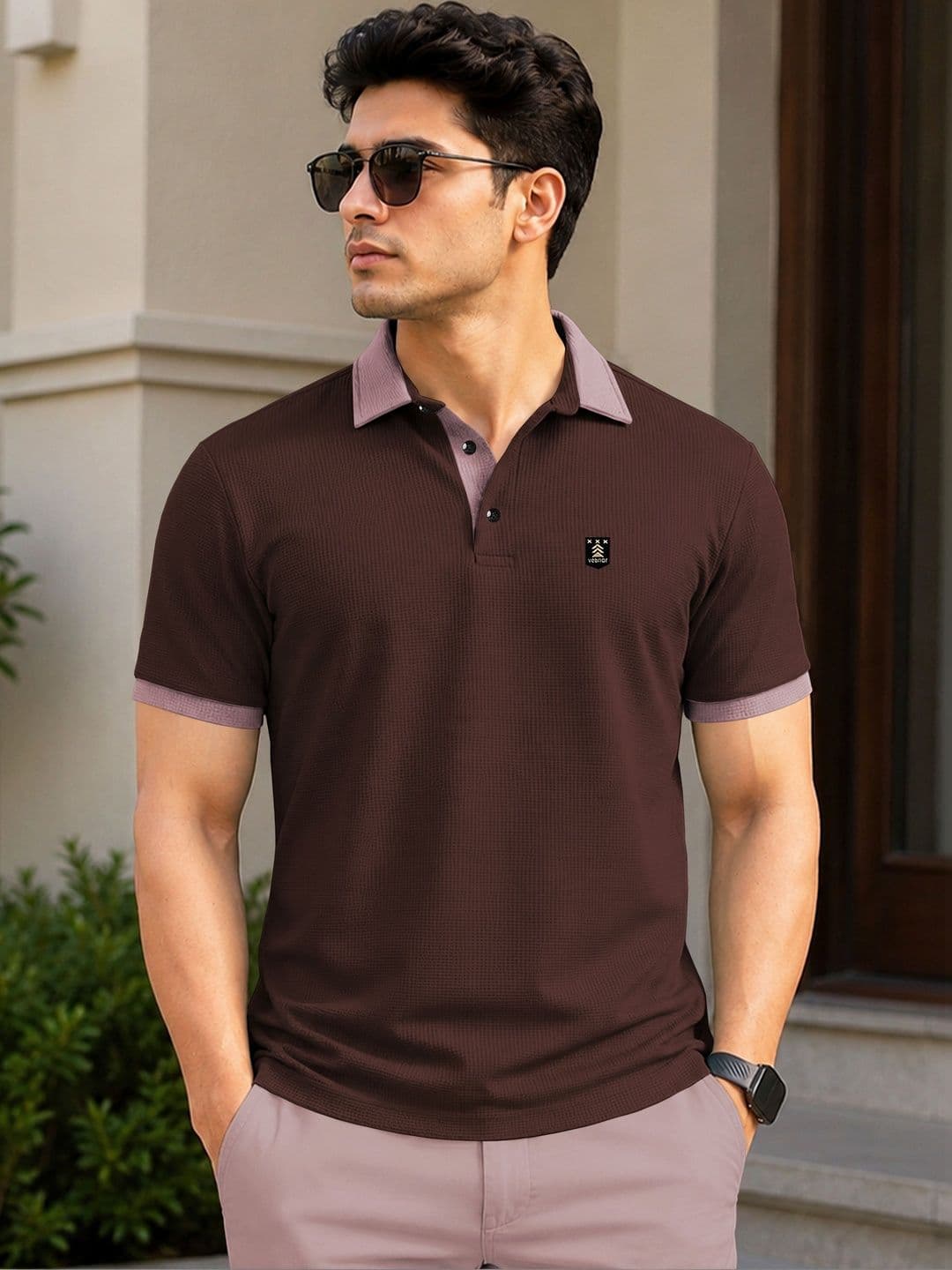 VeBNoR Polo Collar Short Sleeves T-shirt - view 1
