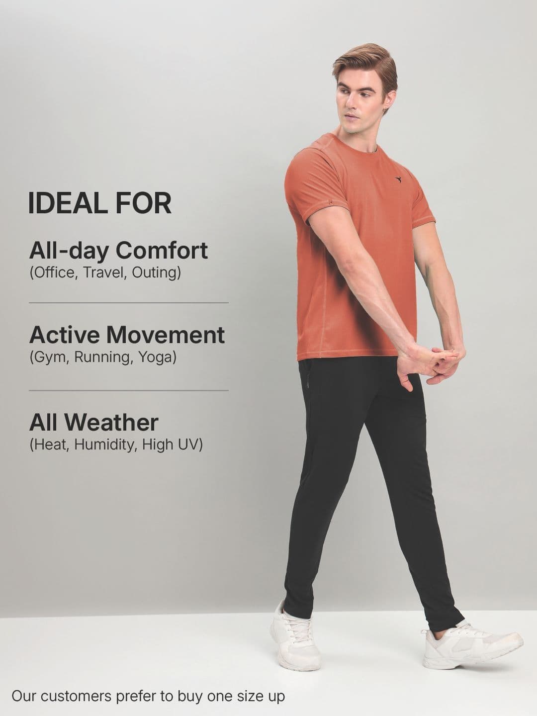 Technosport Men Brand Logo Slim Fit T-shirt - view 1