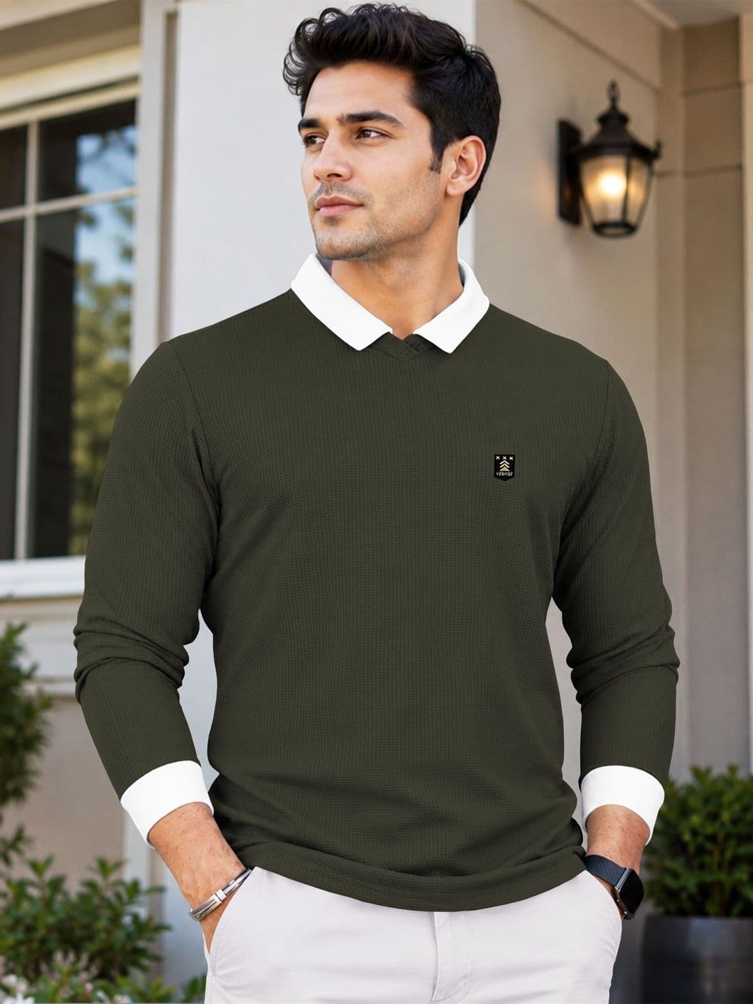 VeBNoR Men Polo Collar T-shirt - view 1