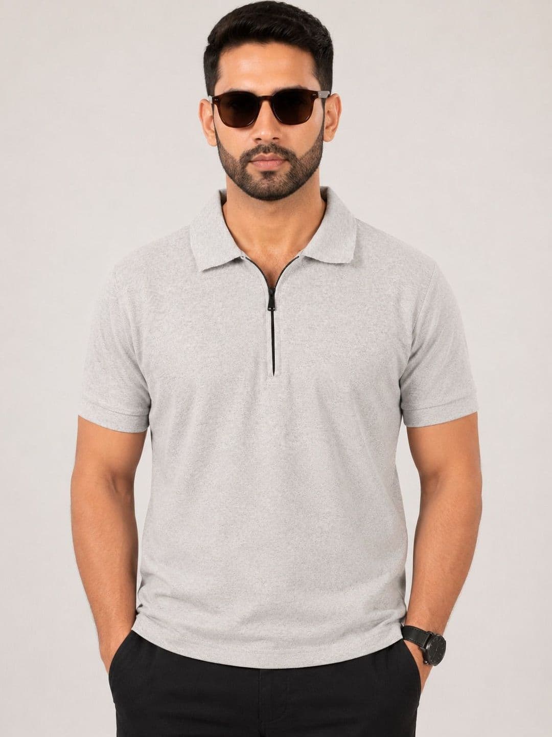 Roadster Men Polo Collar T-shirt - view 1