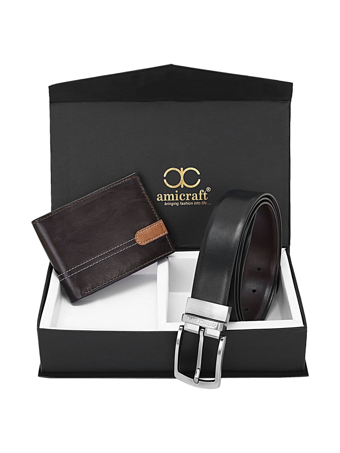 amicraft Men Reversible Formal Belt - view 1