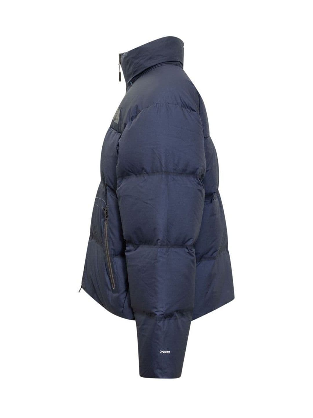 The North Face Navy Blue Logo Mock Collar Jacket - view 1