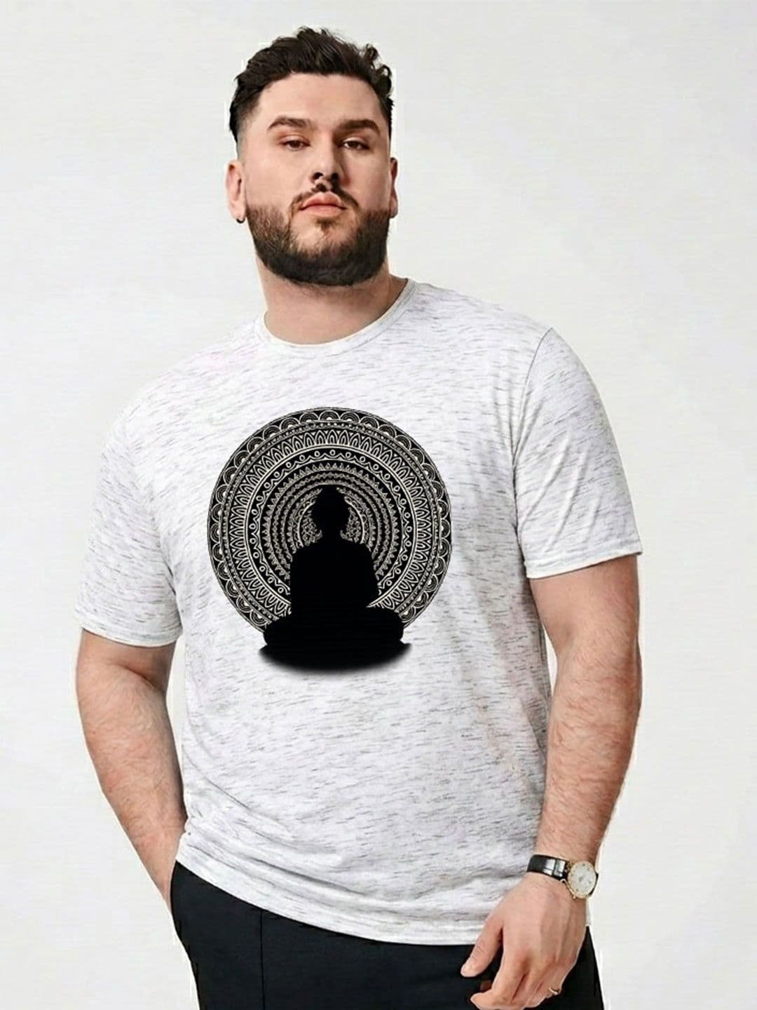 Moda Rapido Men Printed Round Neck Cotton T-shirt - view 1