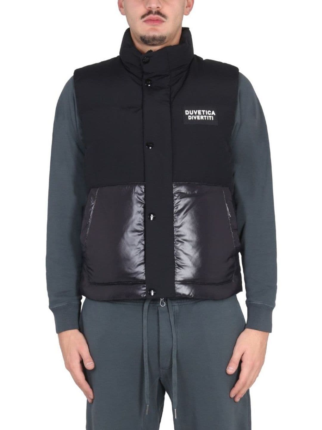 Duvetica Black Mock Collar Jackets - view 1