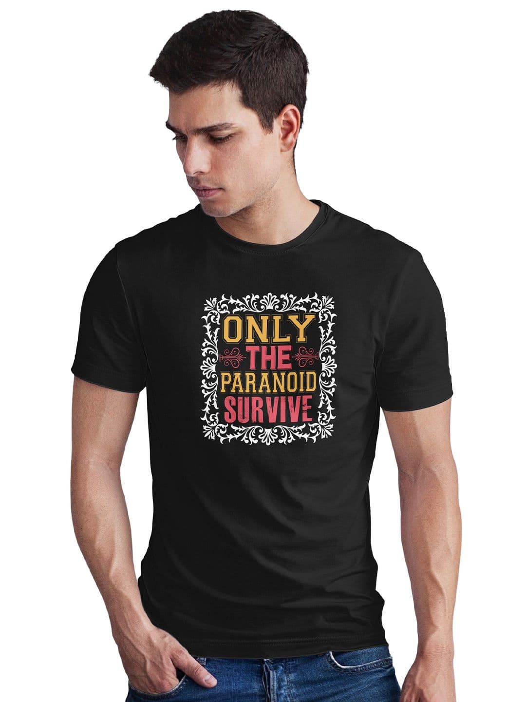 Seekbuylove Men Typography Printed Bio Finish T-shirt - view 1