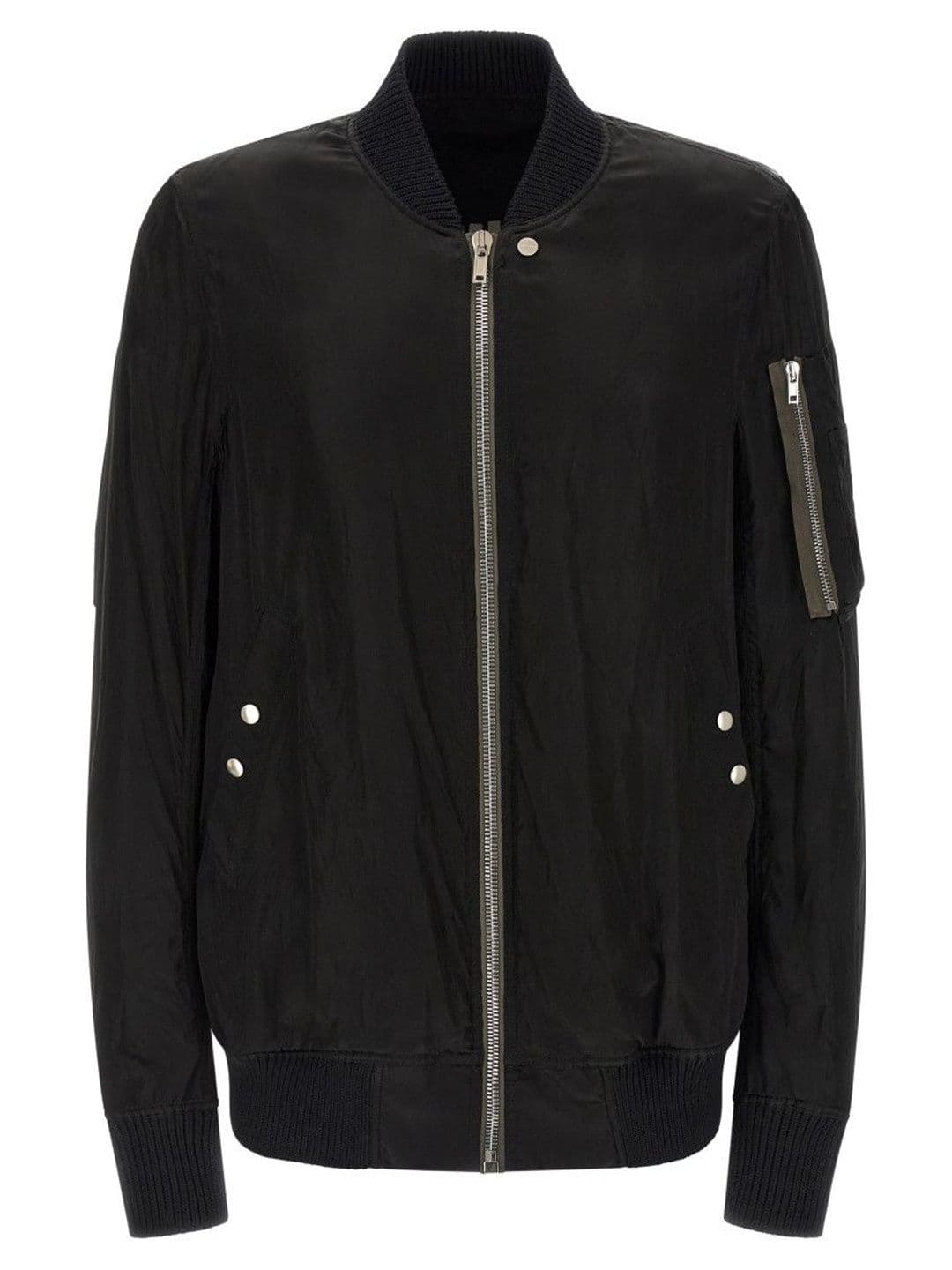 Rick Owens Black Solid Bomber Jacket - view 1