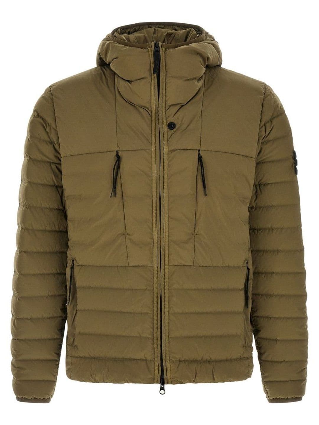 Stone Island Green Quilted Hood Jacket - view 1