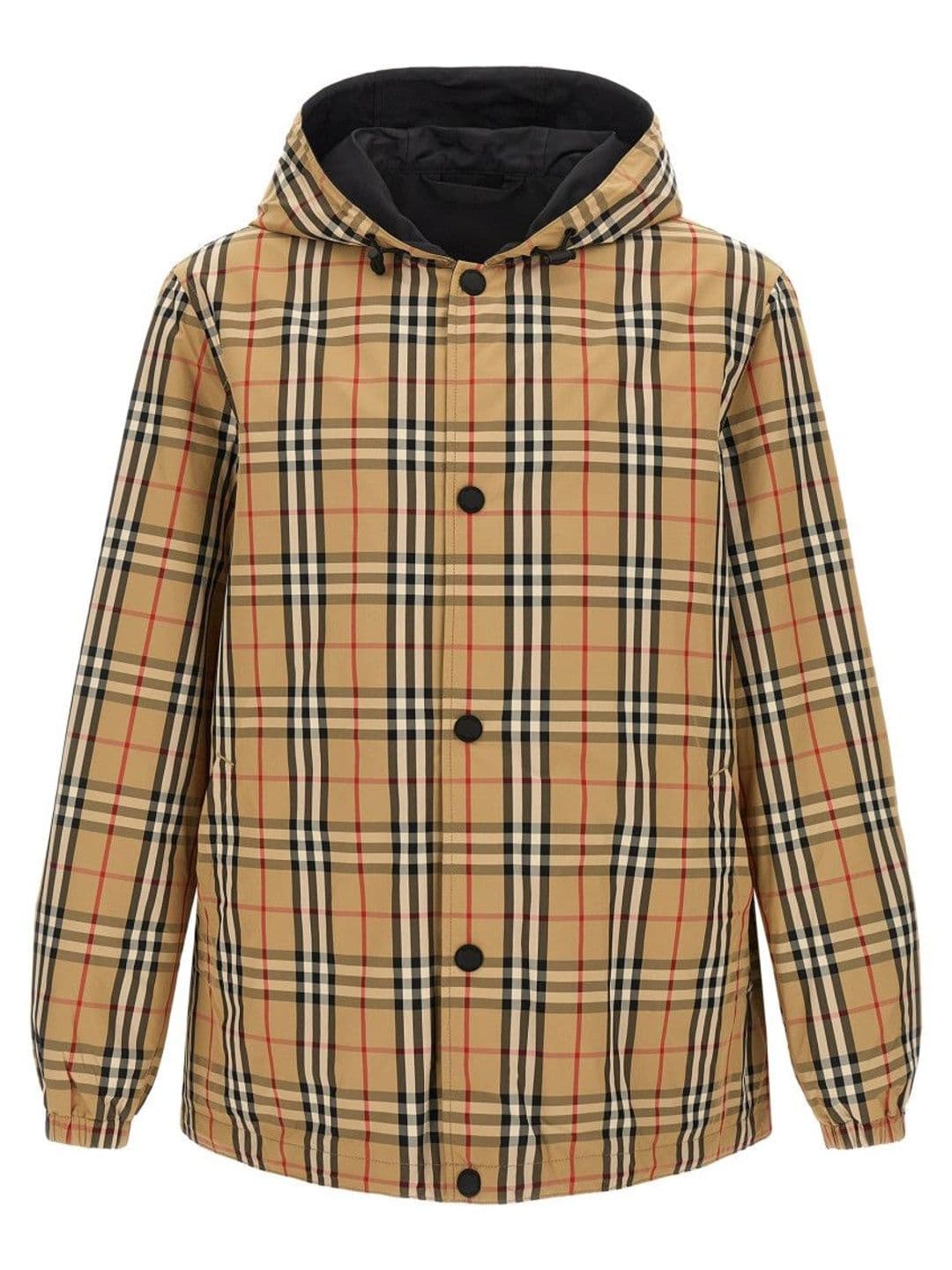 Burberry Beige Check Hood Jacket - view 1