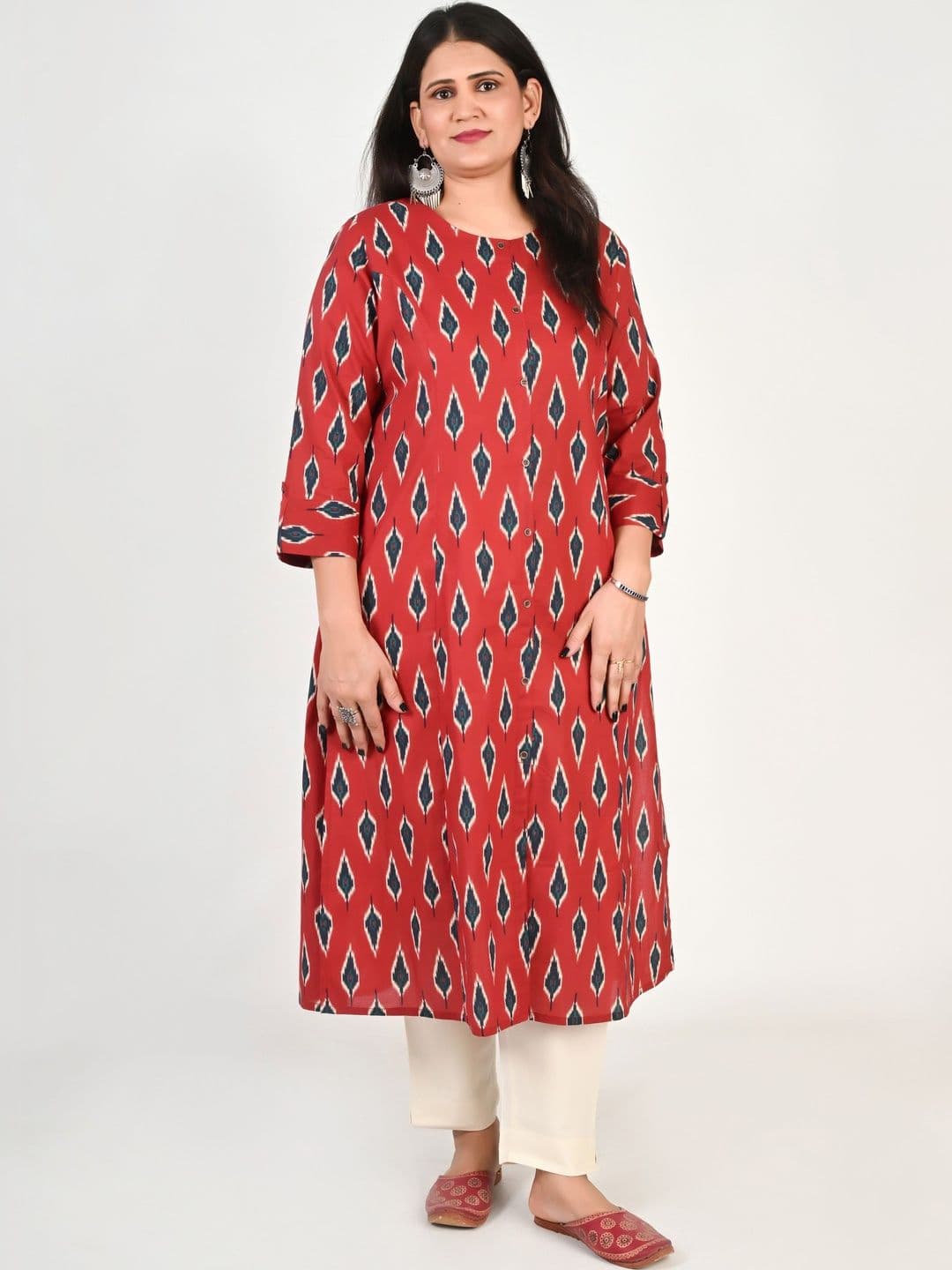 VIFA PLUS Women Geometric Printed Kurta - view 1