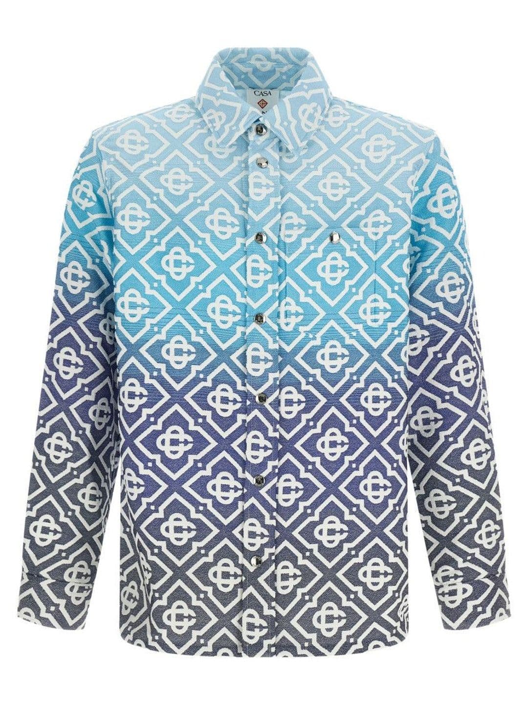 Casablanca Blue Jacquard Shirt Collar Jacket - view 1
