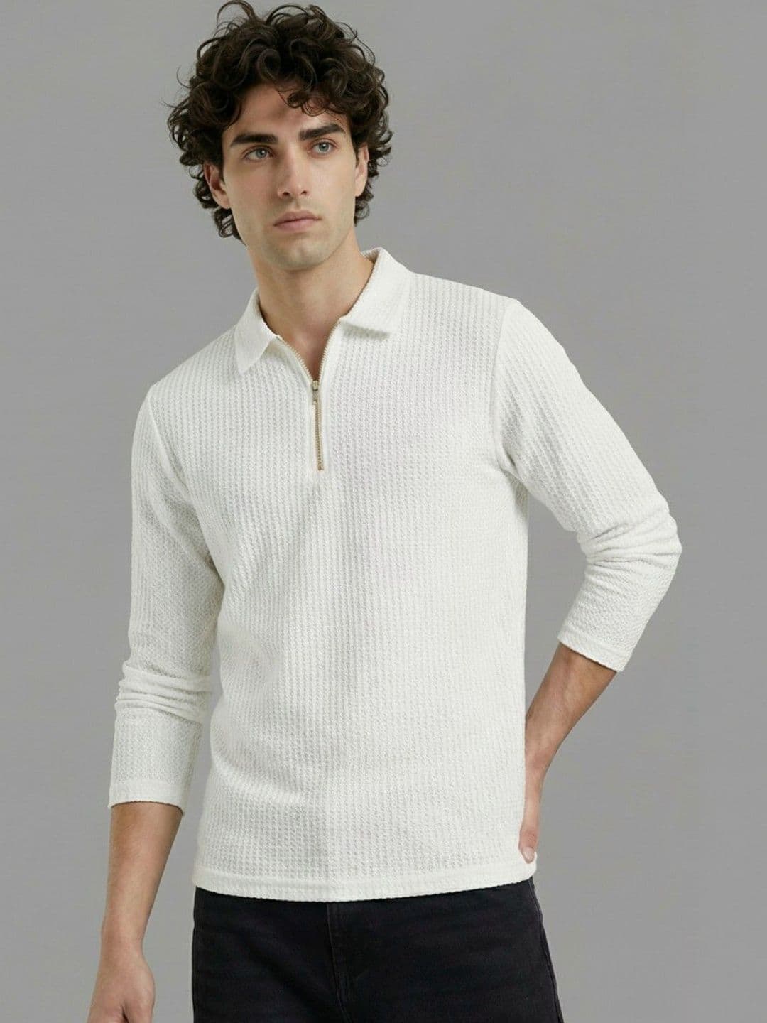 HERE&NOW Men Polo Collar T-shirt - view 1
