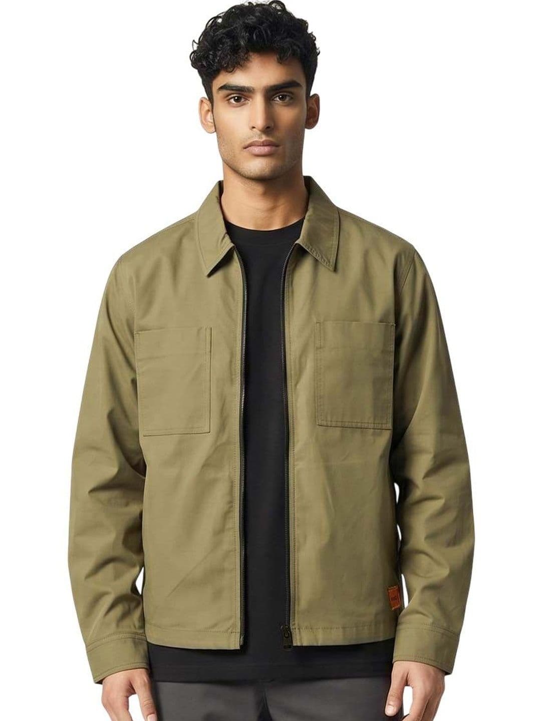 Hugo Boss Green Shirt Collar Jacket - view 1