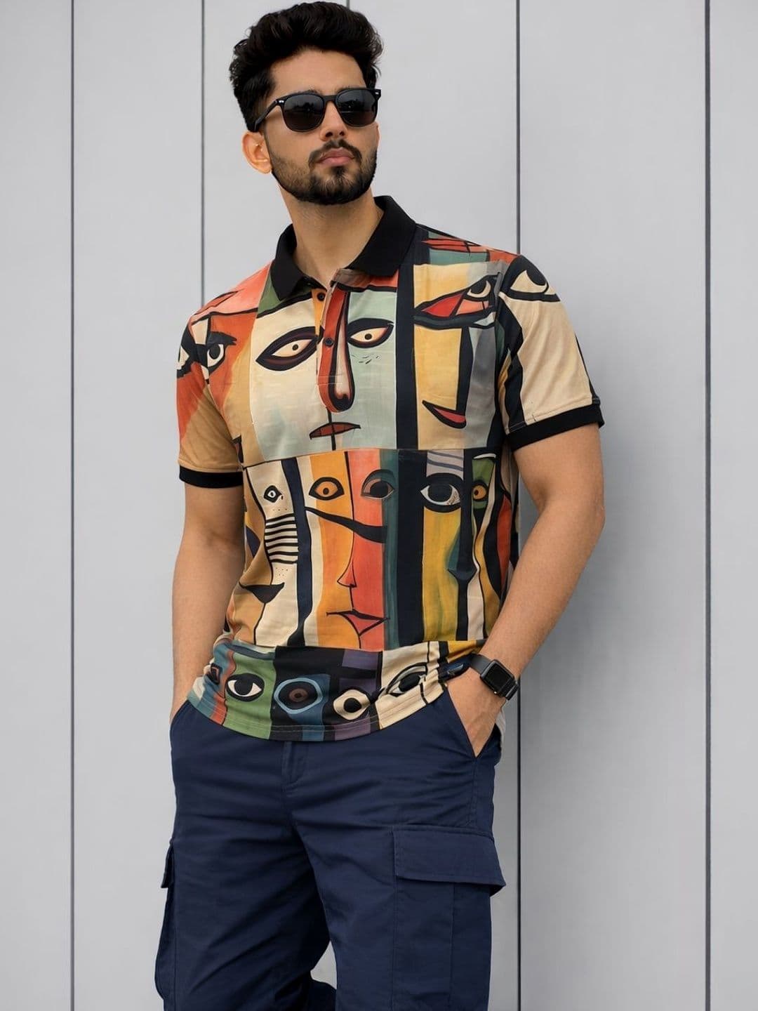 Tshirts Buddy Men Printed Polo Collar T-shirt - view 1