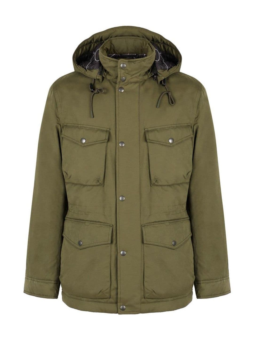 Woolrich Olive Solid Hood Jackets - view 1
