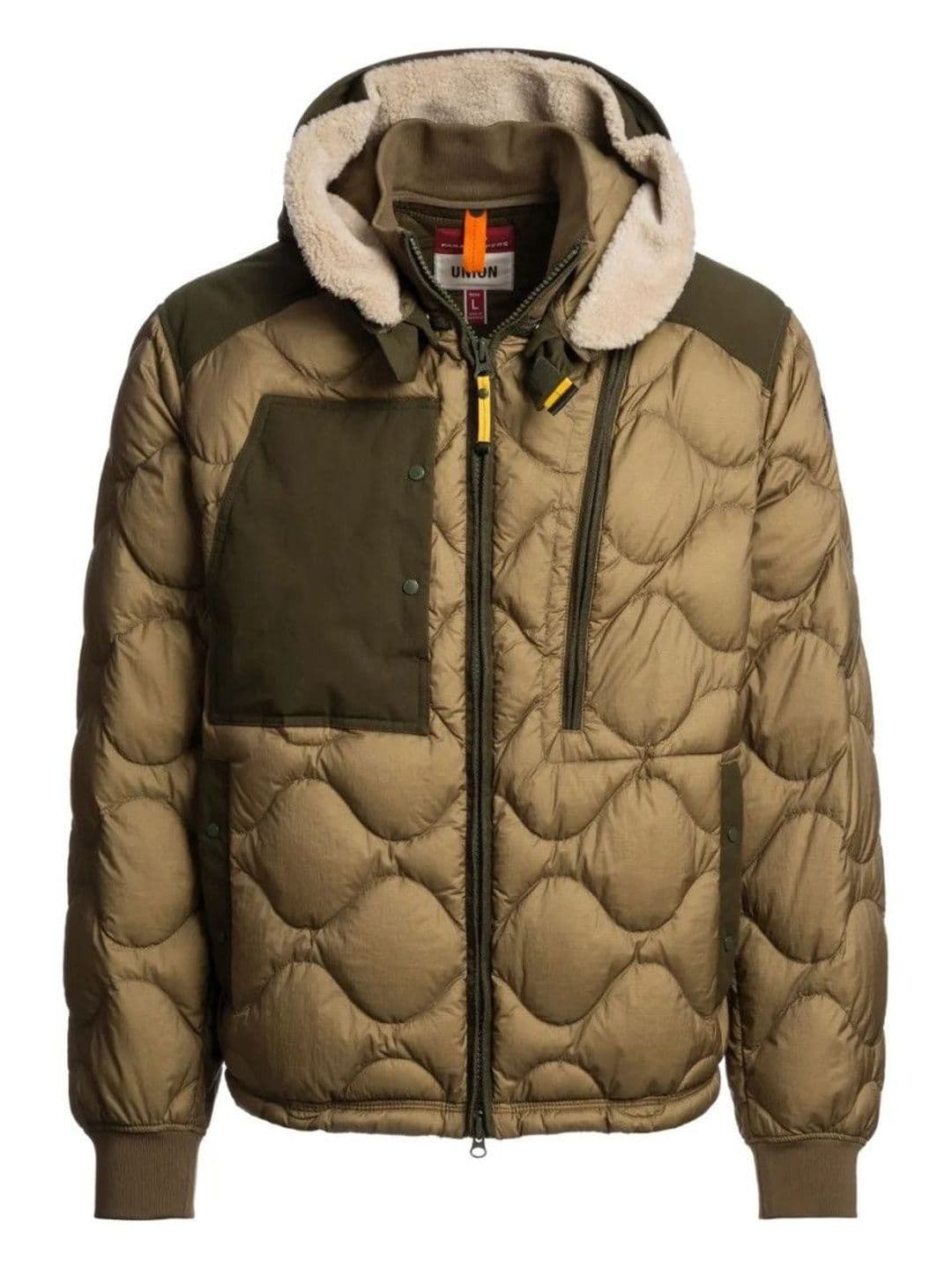 Parajumpers Olive Quilted Hood Jacket - view 1