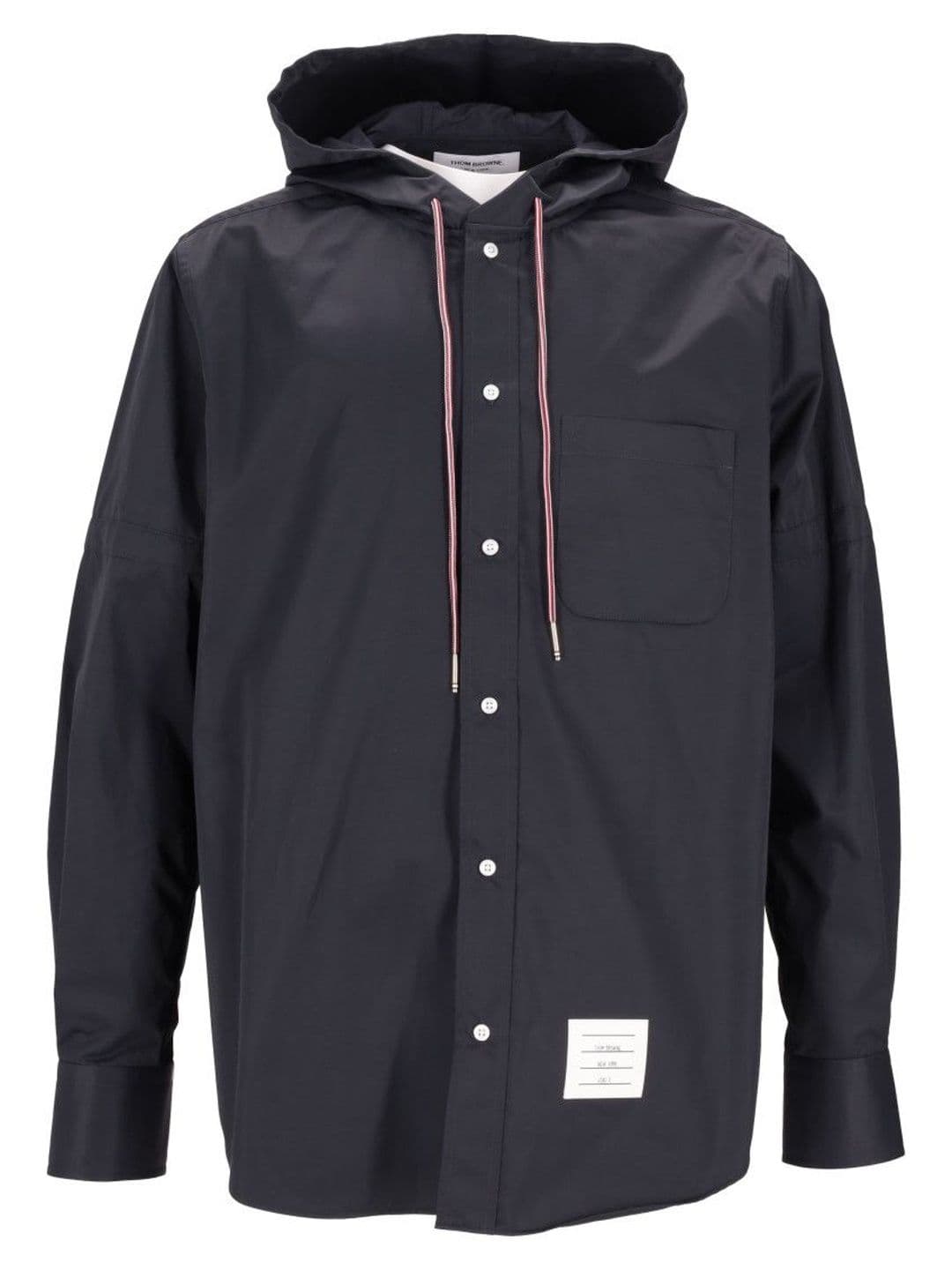 Thom Browne Blue Solid Hood Jacket - view 1