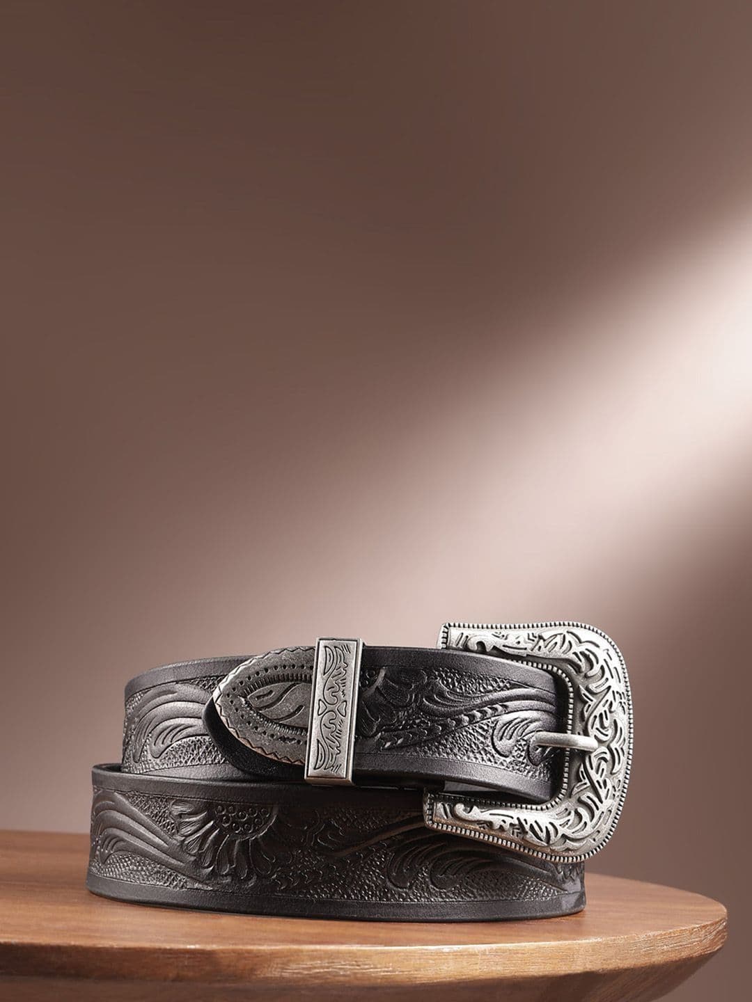 Celtic Men Textured Leather Belt - view 1