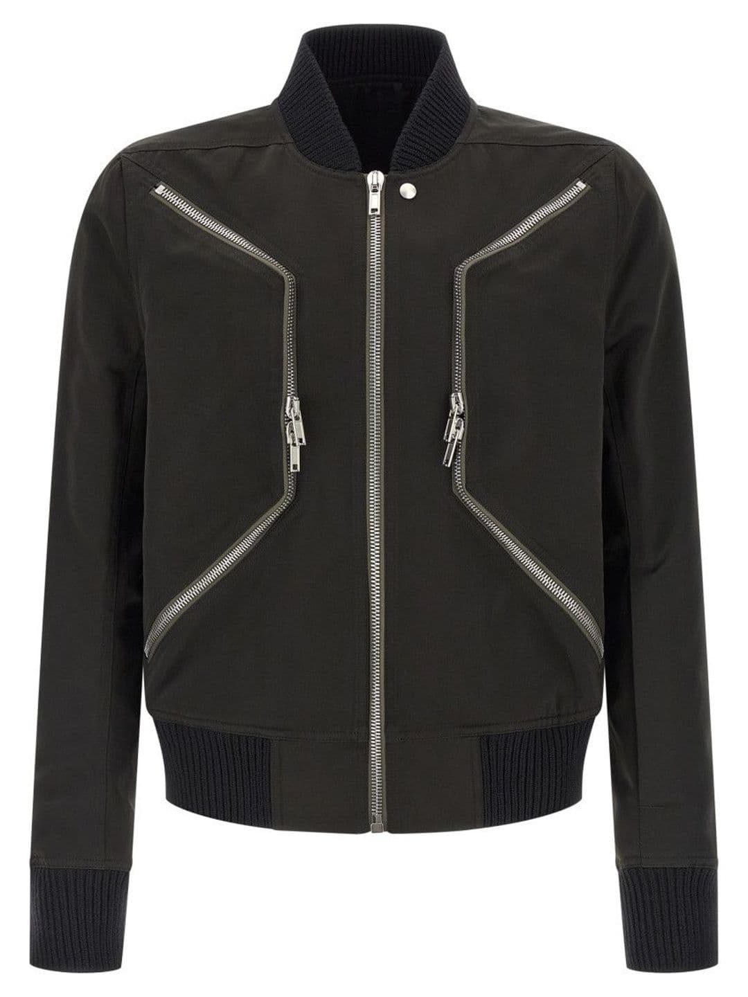 Rick Owens Black Solid Bomber Jacket - view 1