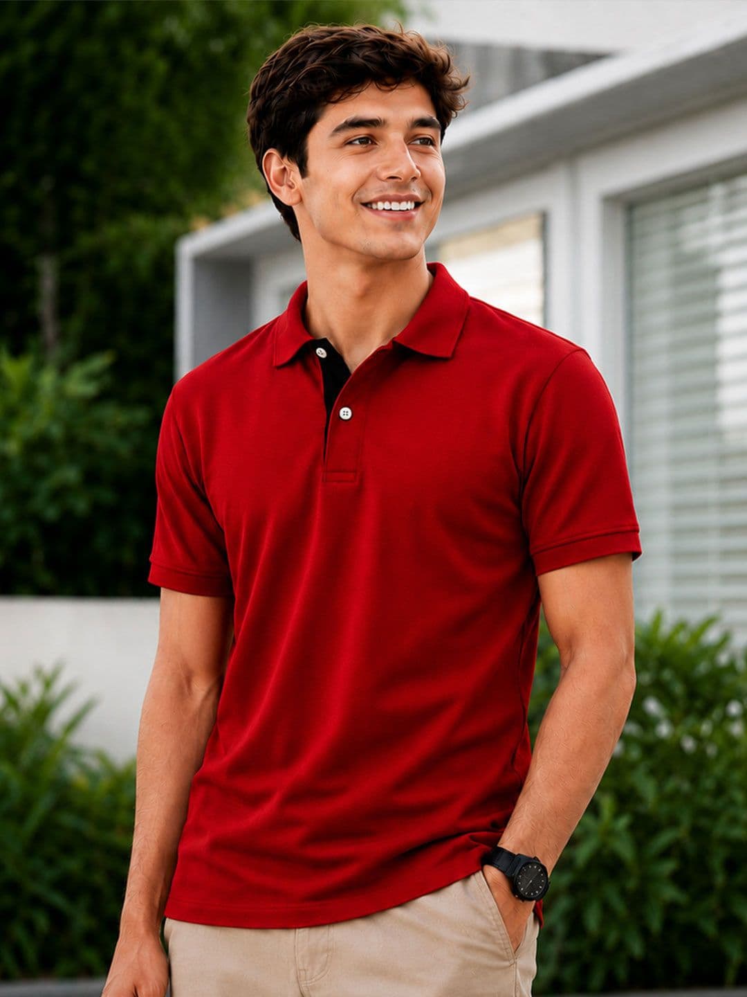 KAVYARA Men Polo Collar T-shirt - view 1