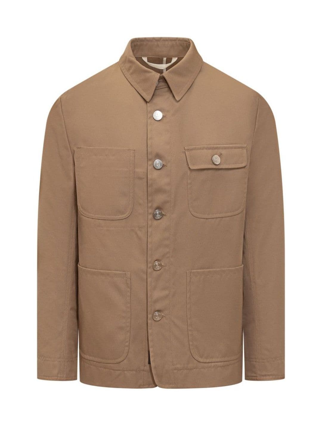 Seafarer Brown Solid Shirt Collar Jacket - view 1