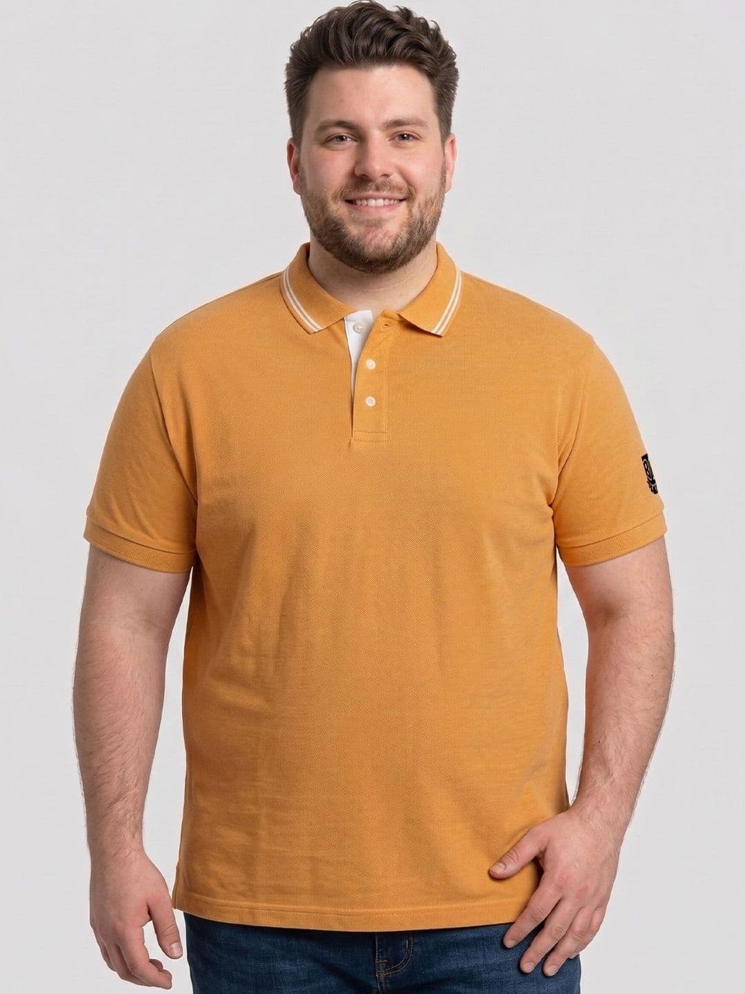 bigbanana Men Plus Size Polo Collar Anti Odour Pockets T-shirt - view 1