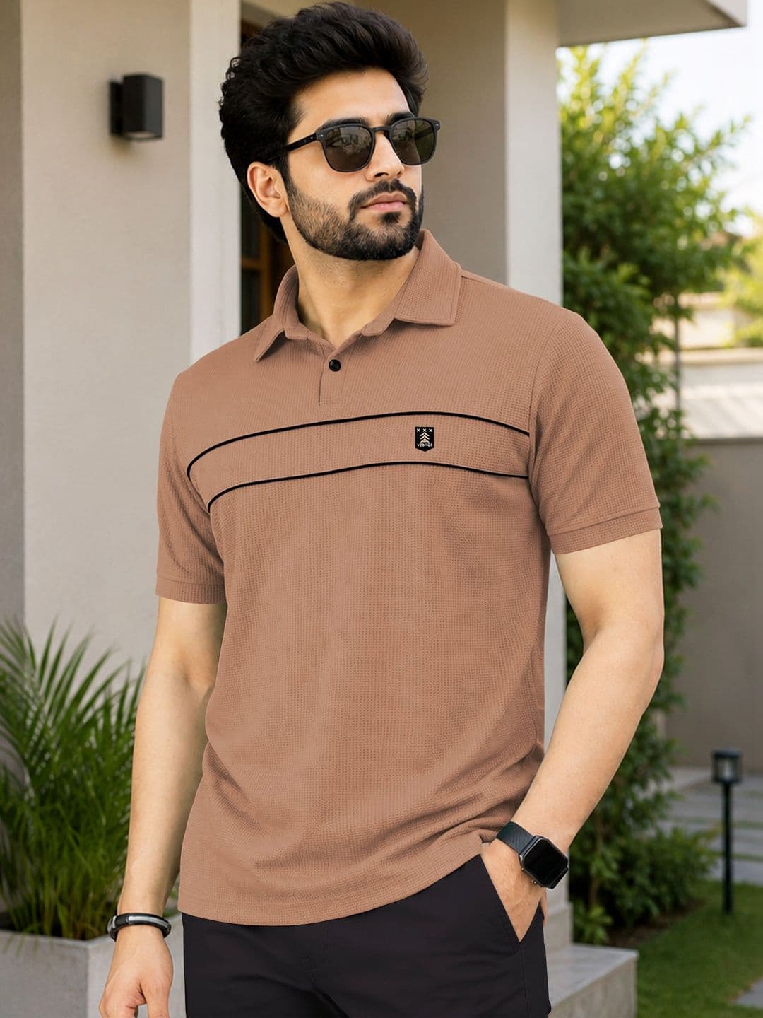 VeBNoR Polo Collar Pockets T-shirt - view 1